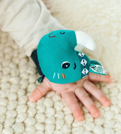 Lilliputiens Rattle w. Bracelet - Marius - Light Blue