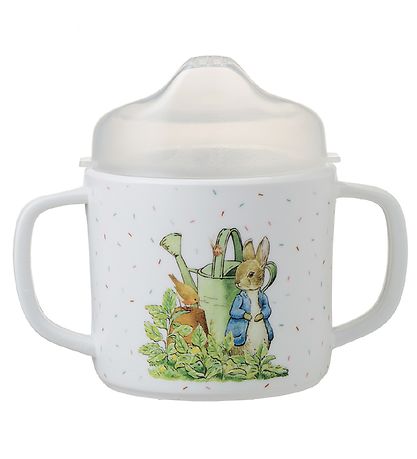 Petit Jour Paris 스파우트 컵 - 흰색 포함 동물 Petit Jour Paris 스파우트 컵 - 흰색 포함 동물