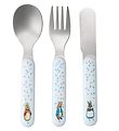 Petit Jour Paris Cutlery - 3 Parts - Light Blue w. Rabbit Petit Jour Paris Cutlery - 3 Parts - Light Blue w. Rabbit