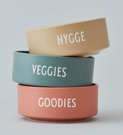 Design Letters Bowl - Veggies - Green