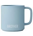 Design Letters Mug - Favourite - Siblings - Blue w. Brother Design Letters Mug - Favourite - Siblings - Blue w. Brother