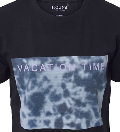 Hound T-shirt - Black w. Print
