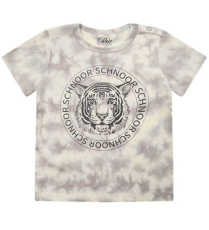 Petit by Sofie Schnoor T-shirt - Julius - Warm Grey w. Tiger