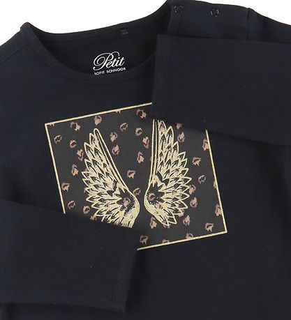 Petit by Sofie Schnoor Blouse - Elenor - Black w. Wings