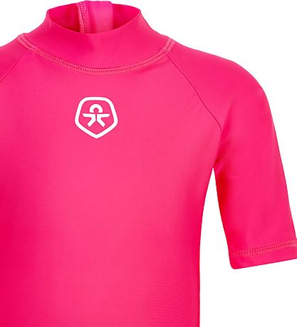 Color Kids Badedrakt - Pink Yarrow