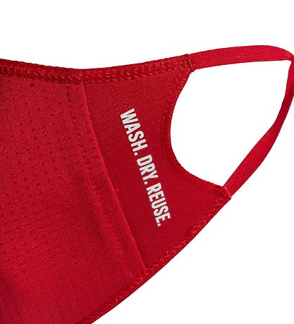 adidas Performance Mund-Nasen-Schutz - 3er-Pack - Schwarz/Rot adidas Performance Mund-Nasen-Schutz - 3er-Pack - Schwarz/Rot