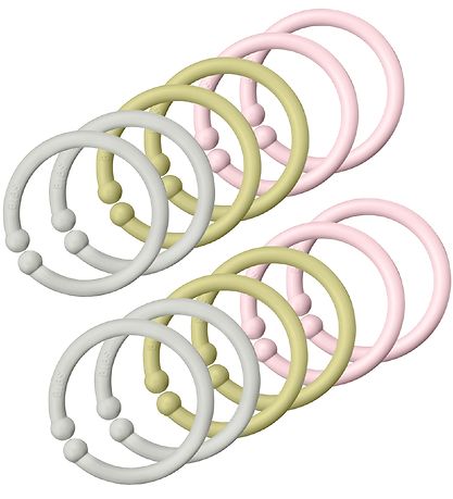 BIBS Links/Loops - 12-Pack - Haze/Meadow/Blossom