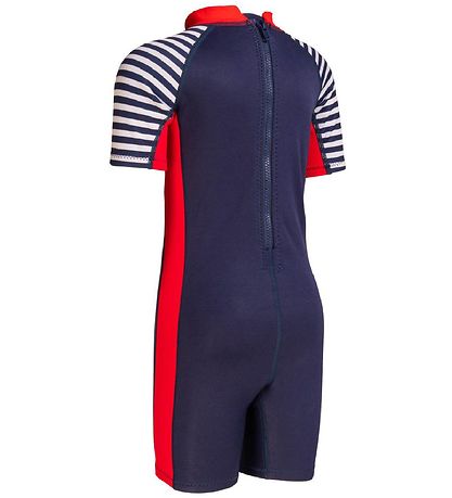 Konfidence Coverall Swimsuit - UV50 + - Hamptons Blue Stripe Konfidence Coverall Swimsuit - UV50 + - Hamptons Blue Stripe