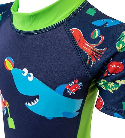Konfidence Coverall Swimsuit - UV50 + - Navy/Lime Fergal Konfidence Coverall Swimsuit - UV50 + - Navy/Lime Fergal