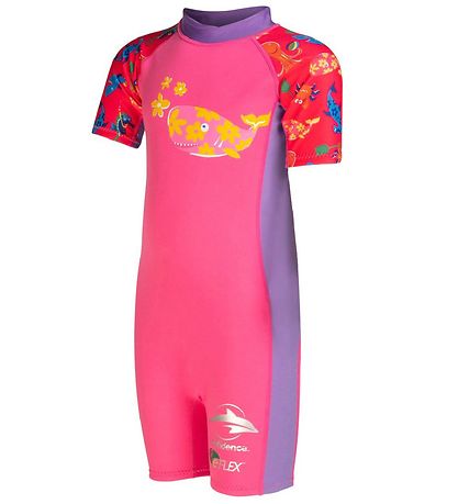 Konfidence Schwimmanzüg - UV50+ - Pink/Yellow Joni