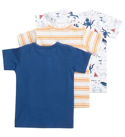 Hust and Claire T-Shirt - 3-pack - Asmo - Wit/Blauw/Geel Hust and Claire T-Shirt - 3-pack - Asmo - Wit/Blauw/Geel