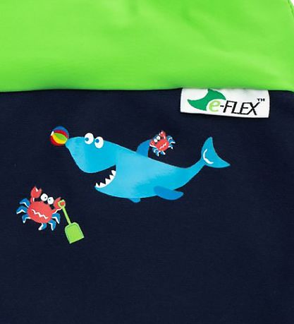 Konfidence Swim Diaper - UV50+ - Swim Nappy - Navy/Lime Fergal