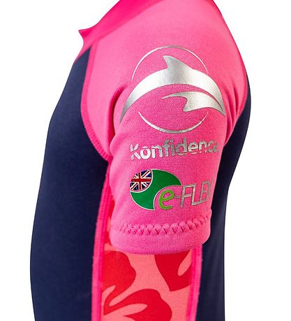 Konfidence Badeanzug - UV50+ - Hibiscus Oahu Pink