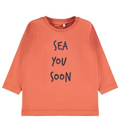 Name It Blouse - NbmFomin - Apricot Brandy w. Text Name It Blouse - NbmFomin - Apricot Brandy w. Text