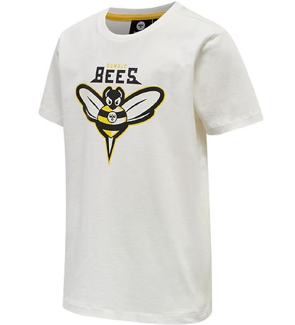 Hummel T-shirt - hmlRimshot - White w. Bee Hummel T-shirt - hmlRimshot - White w. Bee