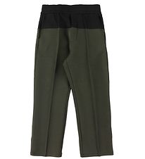 Emporio Armani Trousers - Army Green w. Black Emporio Armani Trousers - Army Green w. Black
