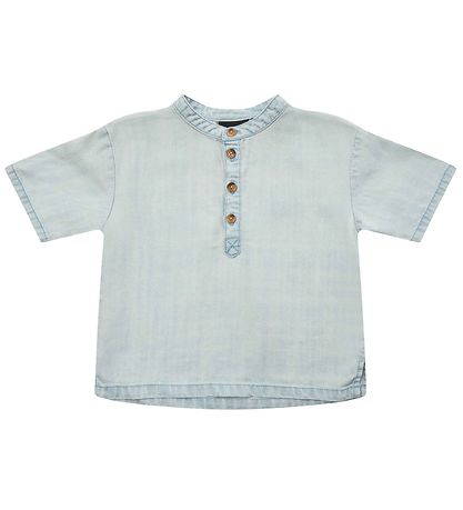 Petit by Sofie Schnoor Shirt s/s - Blue w. Buttons