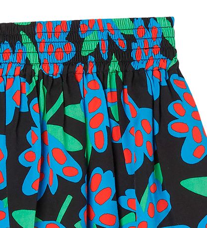 Stella McCartney Kids 스커트 - 반점이 있는 꽃 - 검은색/꽃무늬