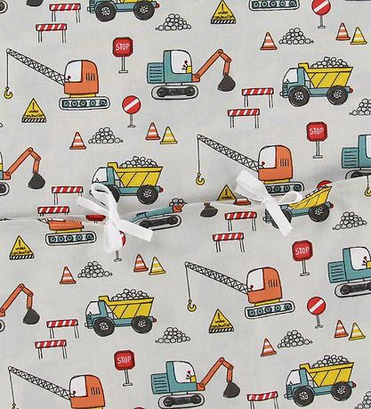 Nørgaard Madsens Duvet Cover - Baby - Beige/Excavators