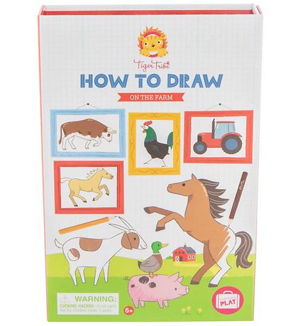 Tiger Tribe Teckningsset - How To Draw - On The Farm Tiger Tribe Teckningsset - How To Draw - On The Farm