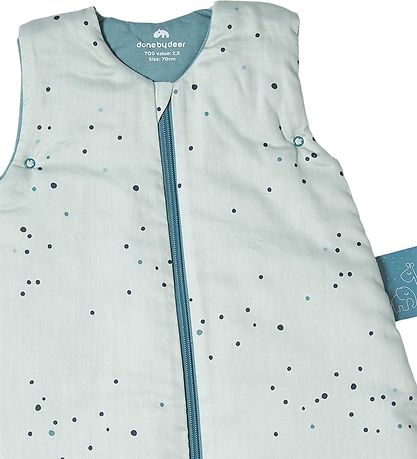 Done By Deer Sleeping Bag - 70 cm - Blue Dreamy Dots