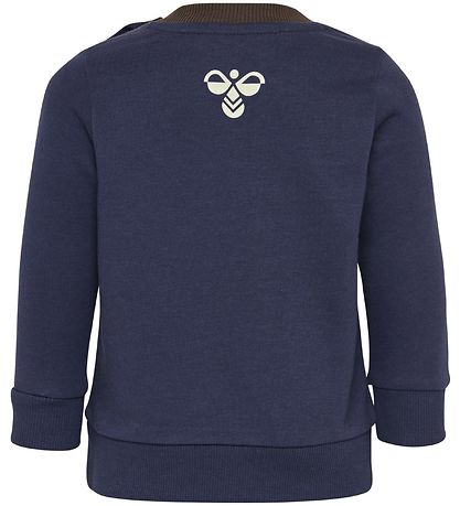 Hummel Sweatshirt - HMLJeppe - Navy w. Print