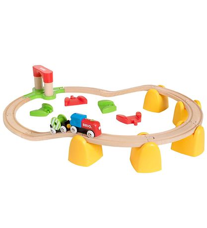 Rail de Train av. Train de batterie BRIO My First - 25 Parties 3 Rail de Train av. Train de batterie BRIO My First - 25 Parties 3