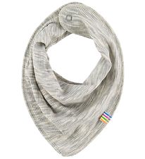 Joha Teething Bib - Wool/Cotton - Melange Blue Joha Teething Bib - Wool/Cotton - Melange Blue