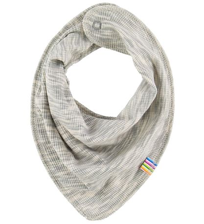 Joha Teething Bib - Wool/Cotton - Melange Blue Joha Teething Bib - Wool/Cotton - Melange Blue