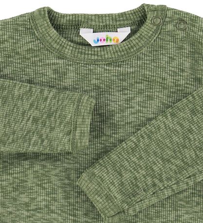 Joha 보디수트 긴팔 - 그린 멜란지 Joha 보디수트 긴팔 - 그린 멜란지