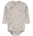 Joha Wrap Body l/s - Melange Grey