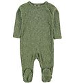 Joha Jumpsuit w. Footies - Melange Green Joha Jumpsuit w. Footies - Melange Green