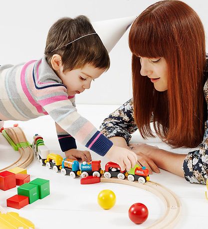 Rail de Train BRIO My First - 18 Parties - Multicolore 33727 Rail de Train BRIO My First - 18 Parties - Multicolore 33727