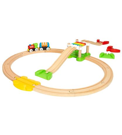 Rail de Train BRIO My First - 18 Parties - Multicolore 33727 Rail de Train BRIO My First - 18 Parties - Multicolore 33727