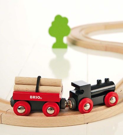 BRIO Classic Schienen Set m. Wald - Rot/Schwarz 33042 BRIO Classic Schienen Set m. Wald - Rot/Schwarz 33042