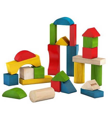BRIO Pikkulapsi Palikat - 25 Osaa - Puu - Monivärinen 30114