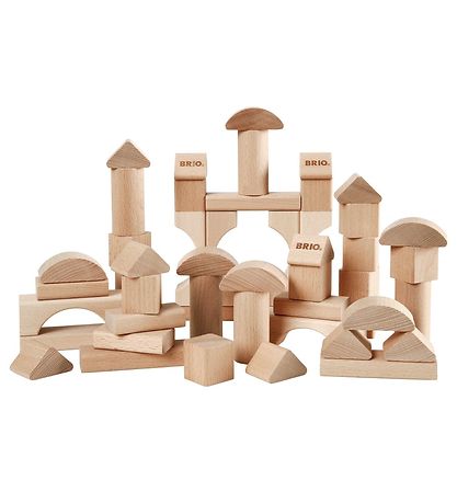 Blocs de Construction BRIO - 50 pièces - Bois 30113 Blocs de Construction BRIO - 50 pièces - Bois 30113