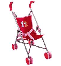 HABA Doll Stroller - Red/Pink HABA Doll Stroller - Red/Pink