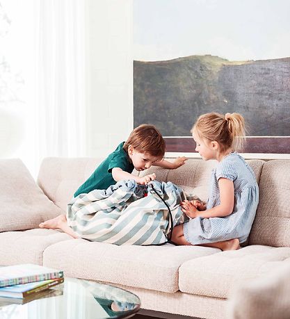 Play&Go Leikkilattia - Ø: 140 Cm - raidat Green Play&Go Leikkilattia - Ø: 140 Cm - raidat Green