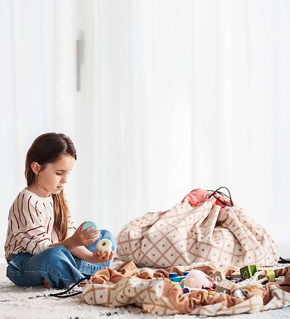 Play&Go Play Mat - D: 140 Cm - Geo Mustard