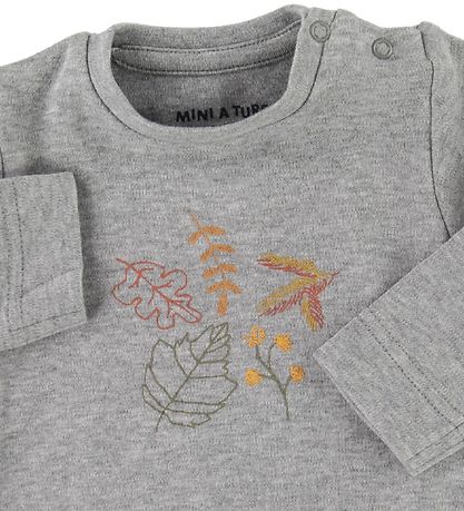 Mini A Ture Bodysuit l/s - Yomia - Grey Melange Mini A Ture Bodysuit l/s - Yomia - Grey Melange