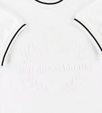 Dolce & Gabbana T-shirt - White w. Embroidery