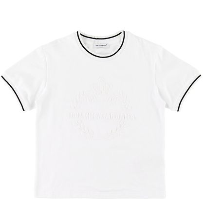 Dolce & Gabbana T-shirt - White w. Embroidery