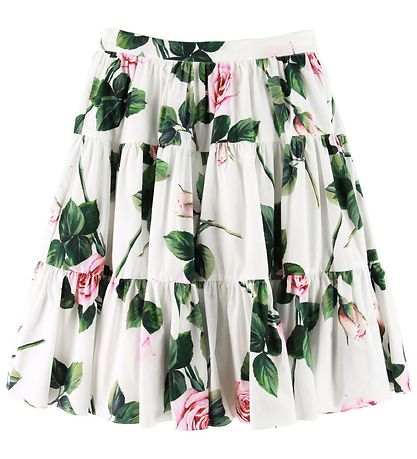 Dolce & Gabbana Skirt - Iveroy w. Roses Dolce & Gabbana Skirt - Iveroy w. Roses