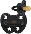 Hevea Dummy - 3-36 Mths. - Natural Rubber - Black w. Star/Måne