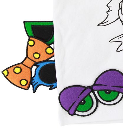 Stella McCartney Kids T-shirt - White w. Fish/Patches