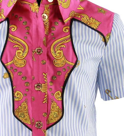 Chemise Versace - Bleu Clair/Rose Chemise Versace - Bleu Clair/Rose