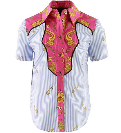 Chemise Versace - Bleu Clair/Rose Chemise Versace - Bleu Clair/Rose