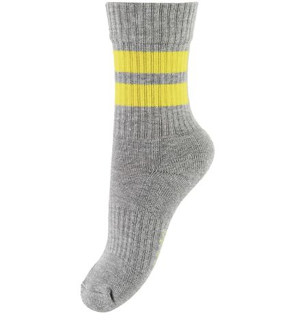 Molo Socks - 2-pack - Norman - Grey Melange/Ivory