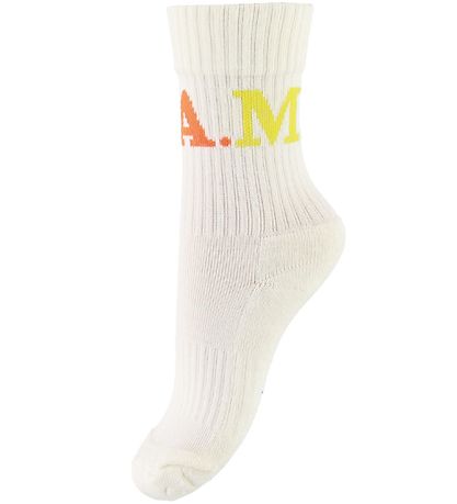 Molo Socks - 2-pack - Norman - Grey Melange/Ivory